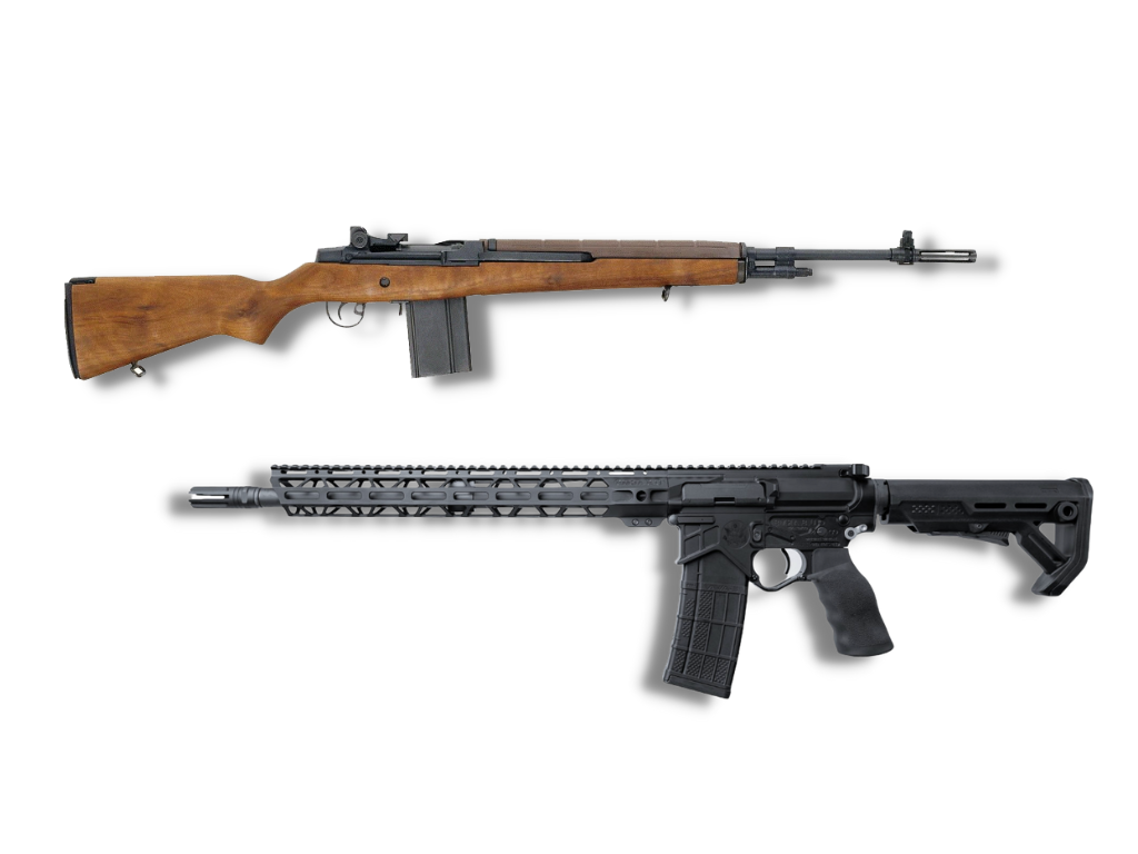 M 14 Vs AR 15 Types Of Rifles